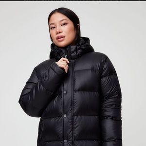 Aritzia superpuff original 3xs, soft shine black